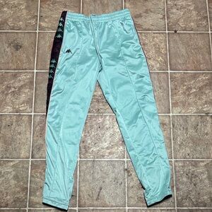 Kappa Men’s Aqua Joggers with Black Accents